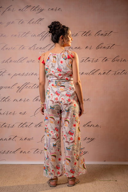Juniper Canvas Carnival Printed Jumpsuit - Distacart