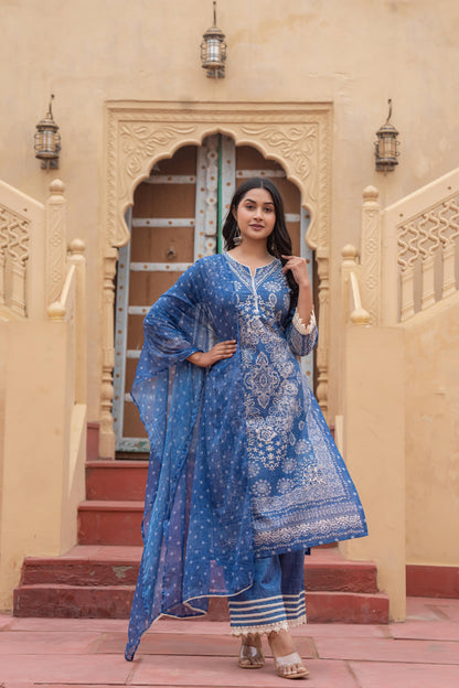 Juniper Blue Women's Kurta Set - Distacart