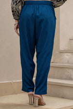 Thumbnail for Juniper Navy Solid Viscose Pants