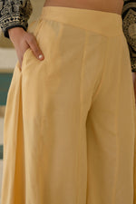 Thumbnail for Juniper Gold Solid Viscose Palazzo Pants