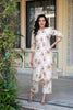 Juniper Ivory Floral Viscose Kurta with Printed Cotton Pant & Button Details - Distacart
