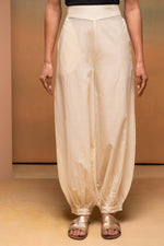 Thumbnail for Juniper Ivory Cotton Solid Pant For Women