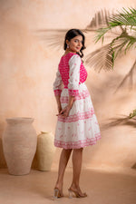 Thumbnail for Juniper Fuchsia Heritage Tier Dress - Distacart