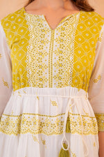 Thumbnail for Juniper Lime Heritage Tier Dress - Distacart