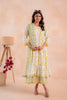 Juniper Sunlit Gulbahaar Floral Tiered Dress - Distacart