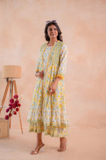 Thumbnail for Juniper Sunlit Gulbahaar Floral Tiered Dress - Distacart