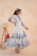 Thumbnail for Juniper Gulnaar Neel Garden Panelled Dress - Distacart