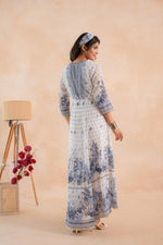 Thumbnail for Juniper Gulnaar Neel Garden Panelled Dress - Distacart