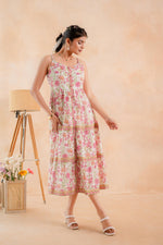 Thumbnail for Juniper Ivory Blossom Panelled Kurta