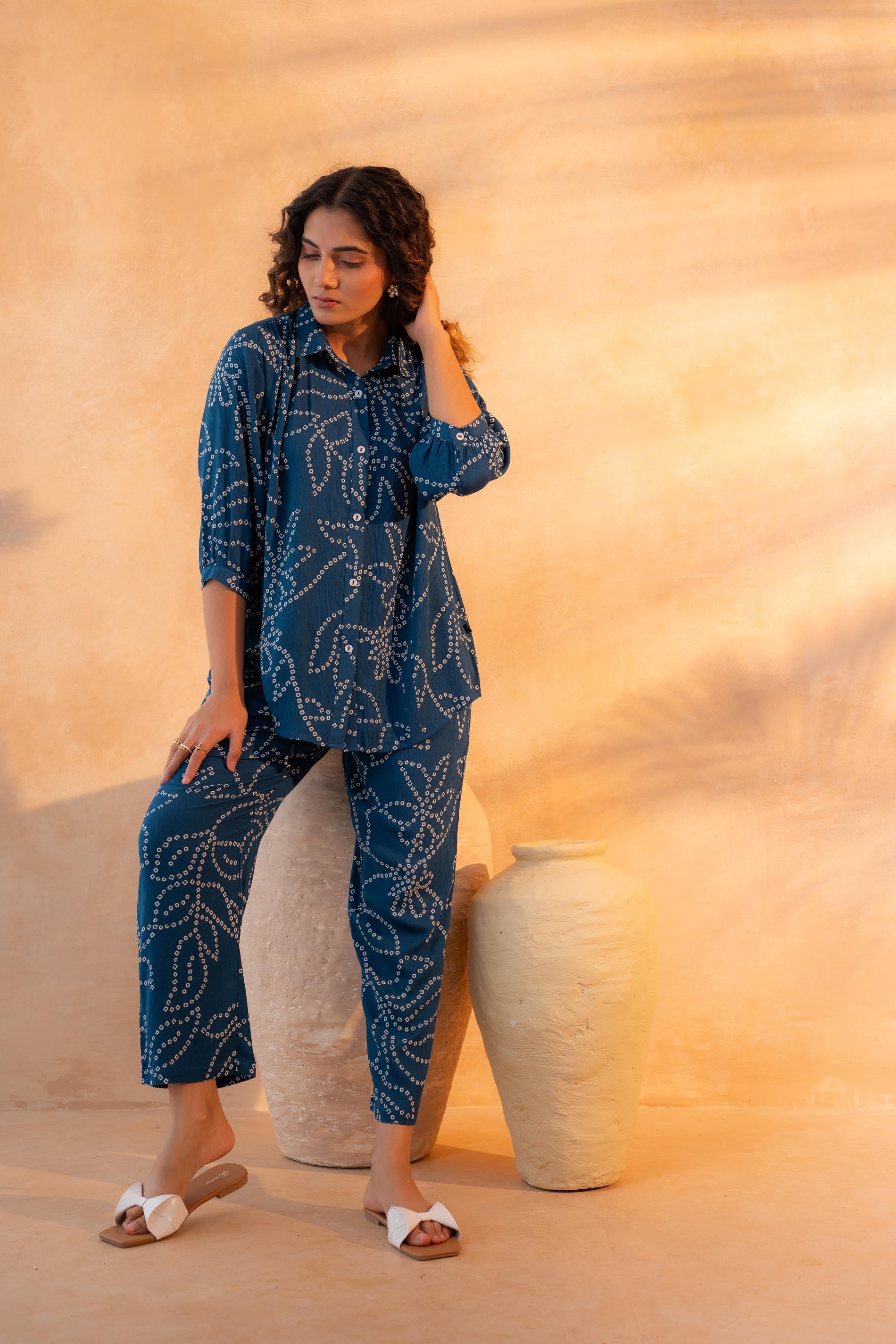 Juniper Indigo Whisper Co-Ord Set - Distacart