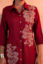 Thumbnail for Juniper RedWood Bloom Printed Kurta Set - Distacart