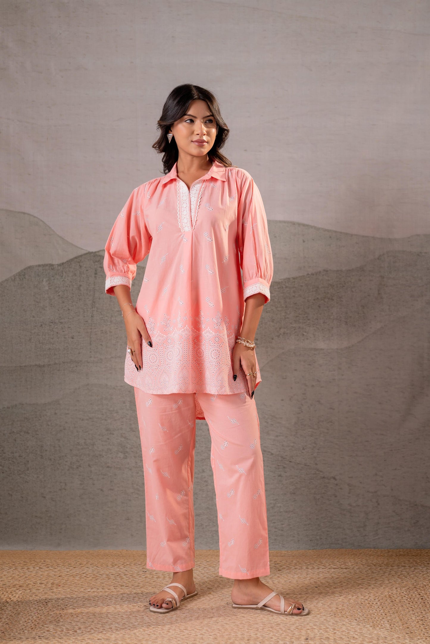 Juniper Pastel Festive Printed Kurta Set - Distacart