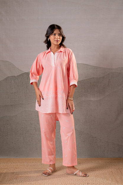 Juniper Pastel Festive Printed Kurta Set - Distacart