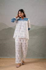 Thumbnail for Juniper Ivory Kalaa Printed Tunic Set - Distacart