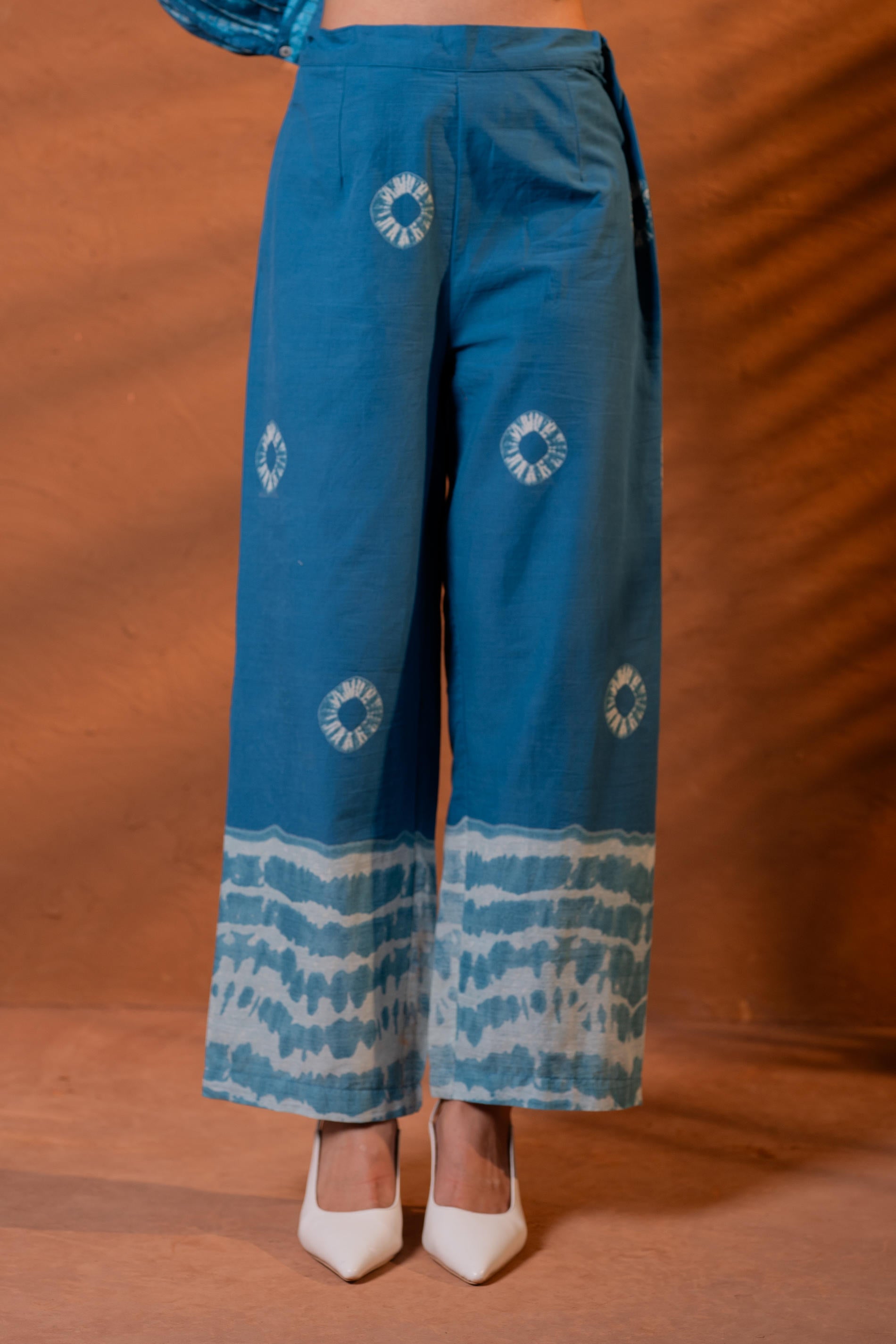 Juniper Neel Rekha Indigo Tunic Set - Distacart