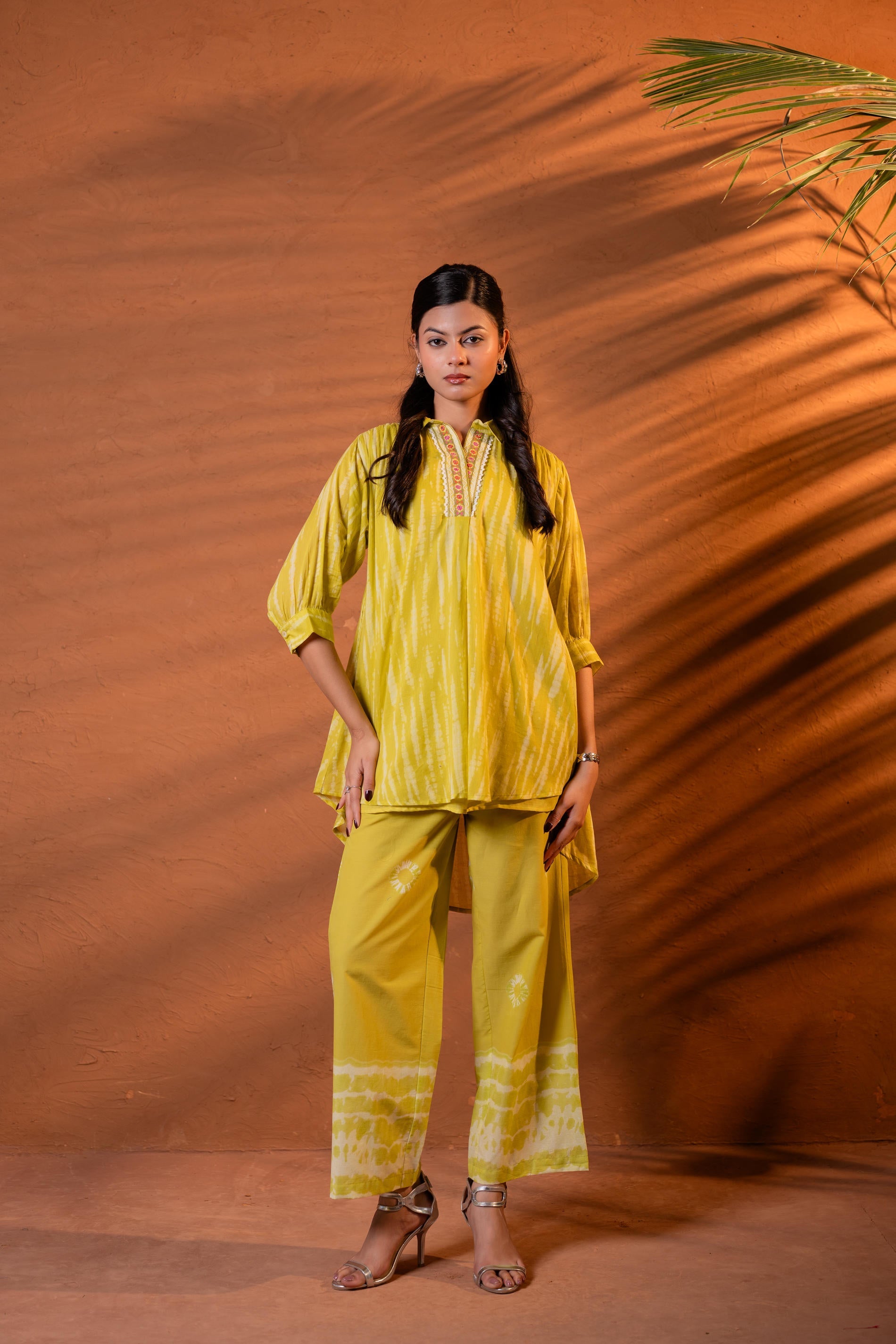 Juniper Sunshine ray lime Tunic Set - Distacart