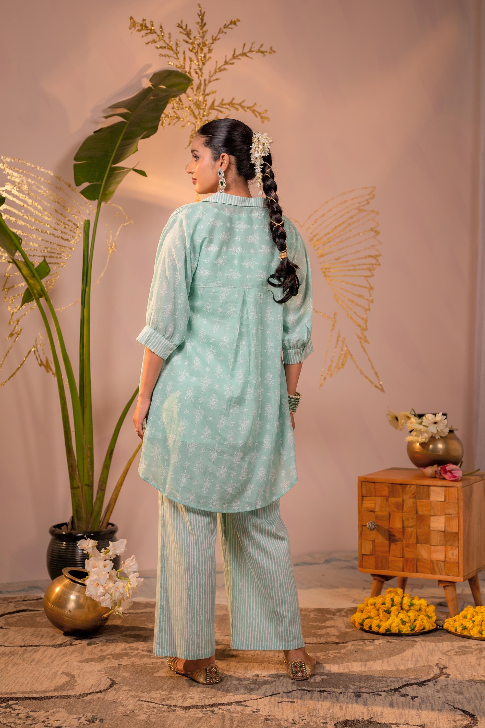 Juniper Mint Whisper Relaxed Co-ord Set - Distacart