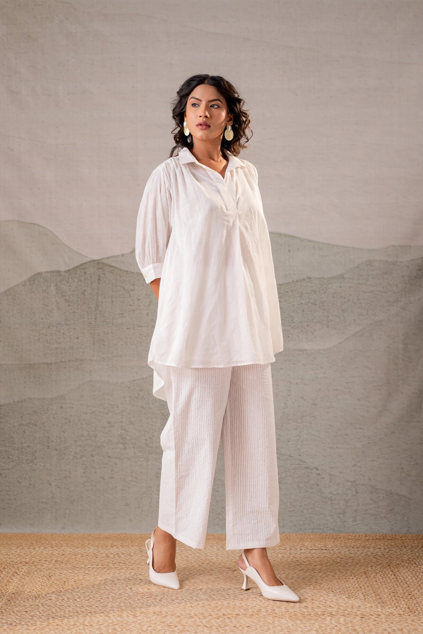 Juniper Cloud Whisper Relaxed Co-ord Set - Distacart