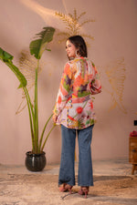 Thumbnail for Juniper Abstract Printed Contemporary Tunic Top - Distacart