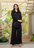 Juniper Black Solid Viscose Shirt With Beads Work - Distacart