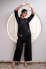 Juniper Black Solid Viscose Shirt With Beads Work - Distacart