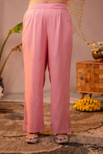 Thumbnail for Juniper Pink Whisper Embroidered Comfort Co-ord - Distacart