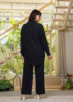 Thumbnail for Juniper Black Embroidered Viscose Co-Ord Set With Beads & Sequin Highlights