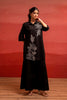 Juniper Black Solid Cotton Shirt And Pants Co-Ord Set With Thread Work - Distacart