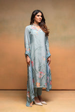 Thumbnail for Juniper Mint Meadow Elegance Kurta Pant And Dupatta Set - Distacart