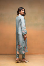 Thumbnail for Juniper Mint Meadow Elegance Kurta Pant And Dupatta Set - Distacart