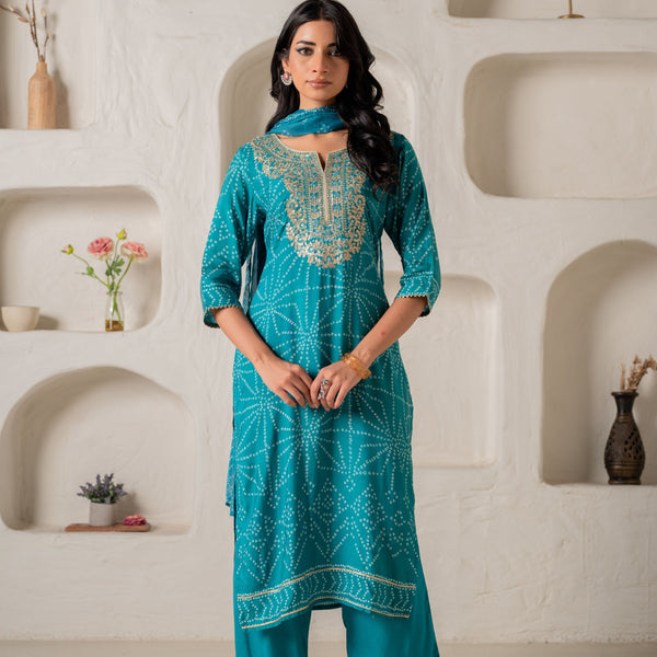 Juniper Turquoise Tie-Dream Ensemble