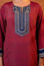 Thumbnail for Juniper Noor Jaal Printed Long Kurta - Distacart