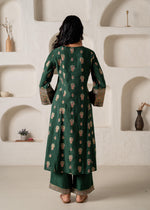 Thumbnail for Juniper Emerald Mughal Motif Printed Kurta Set With Dupatta - Distacart