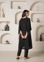 Thumbnail for Juniper Noir Bloom Kaftan Kurta Pant Set - Distacart
