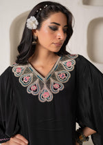 Thumbnail for Juniper Noir Bloom Kaftan Kurta Pant Set - Distacart