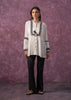 Juniper Women'S White Embroidered Viscose Tunic With Thread Work, Buttons & Tassels - Distacart