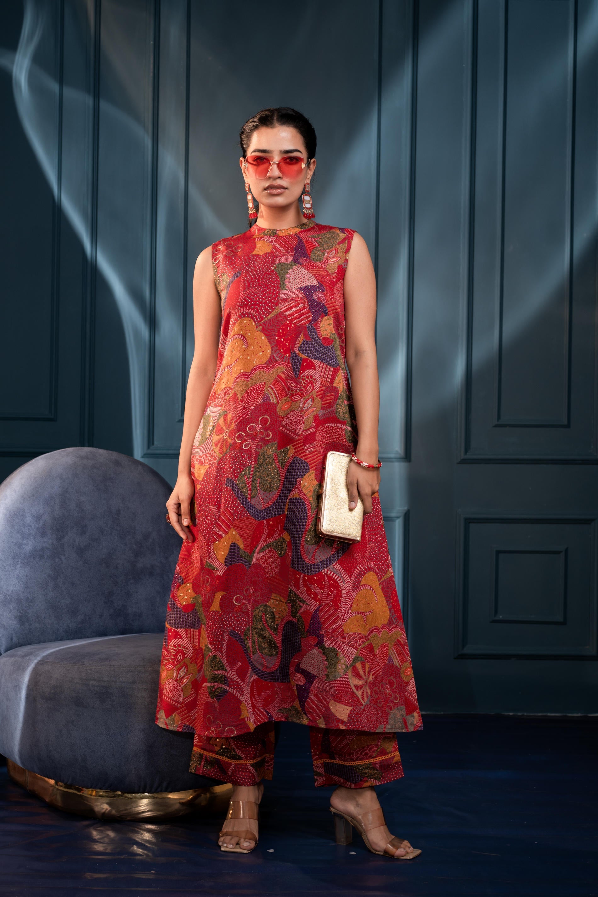 Juniper Women'S Multicolor Floral Cotton Co-Ord Set With Kurta & Pants