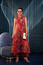 Thumbnail for Juniper Women'S Multicolor Floral Cotton Co-Ord Set With Kurta & Pants