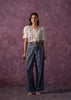 Juniper Women'S Off white Natural Solid Top With Pant Co-Ord Set With Thread Work - Distacart