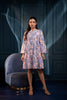 Juniper Women'S Blue & Orange Floral Cotton Short Dress - Distacart