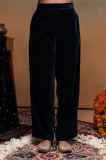 Thumbnail for Juniper Teal Embroidered Straight Kurta Set With Dupatta - Distacart