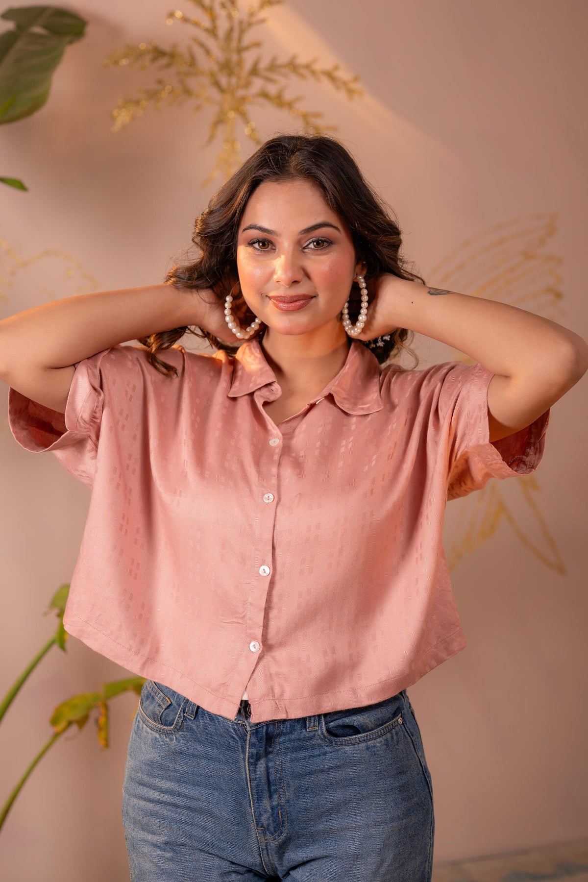 rose gold dress shirt Buy Juniper Lamora Textured Casual Top Online at Low Prices 16 Neck Lisa Shiny Satin Dress Size:34 in. The Harlow Maxi DressLoopExchange
