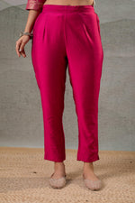Thumbnail for Juniper Fuchsia Foil-Print Straight Kurta Set With Pant & Ornate Dupatta - Distacart