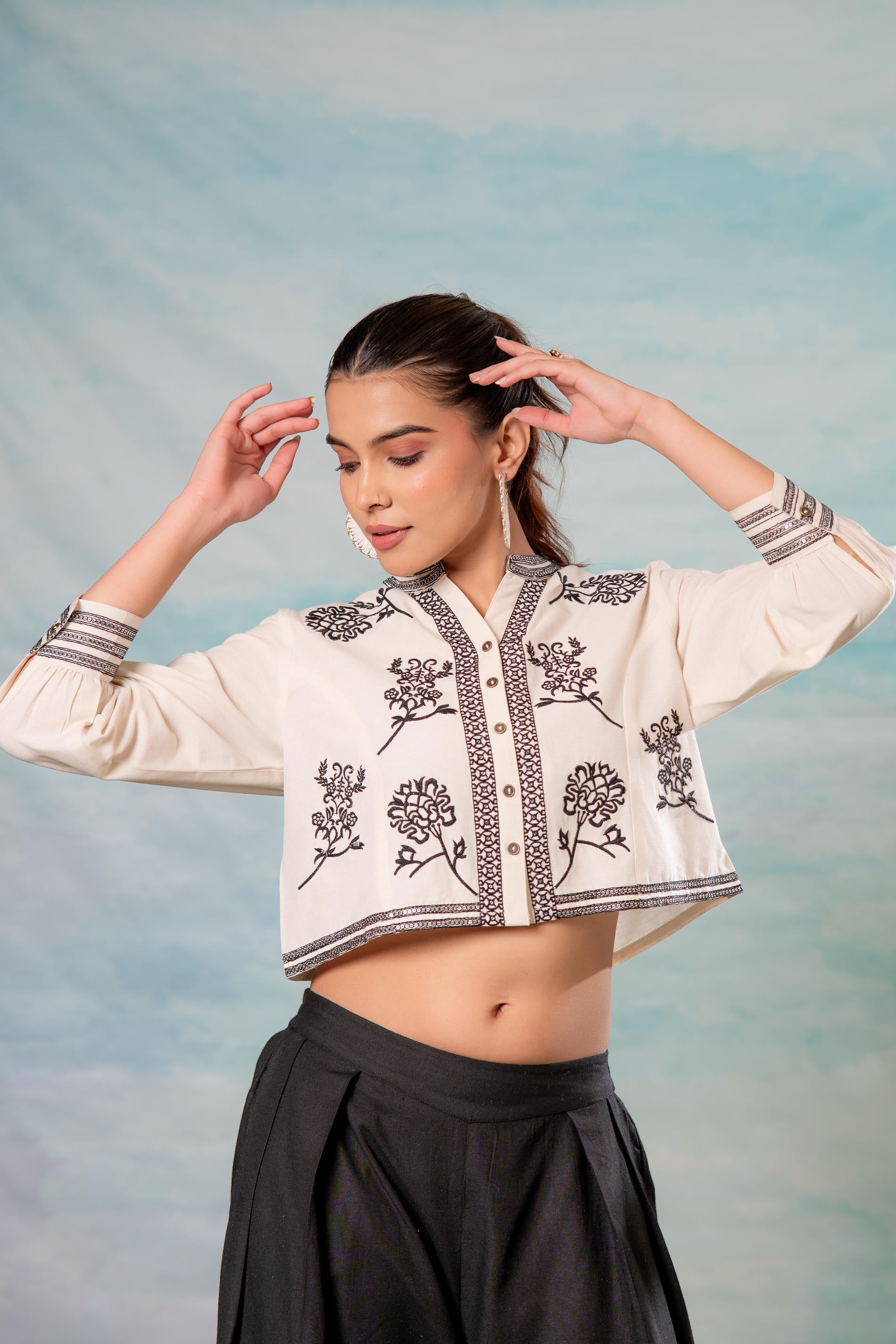 Juniper White Noir Flora Modern Set