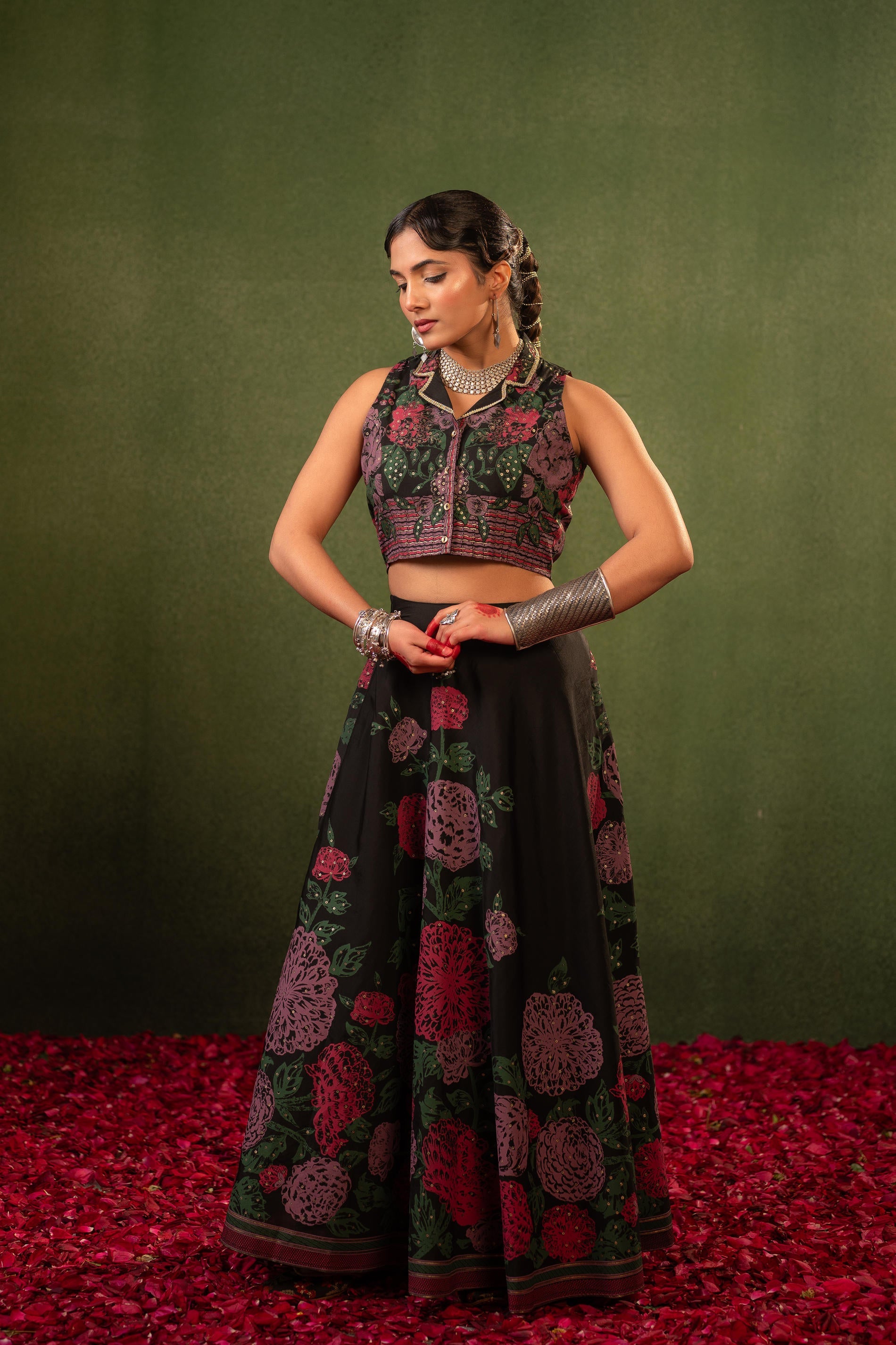 Juniper Contemporary Printed Top Skirt Set - Distacart