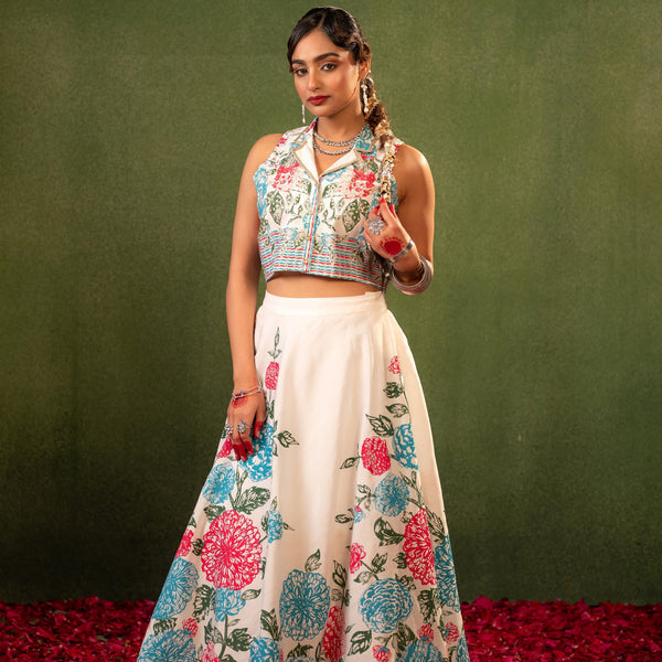 Juniper Contemporary Printed Top Skirt Set - Distacart