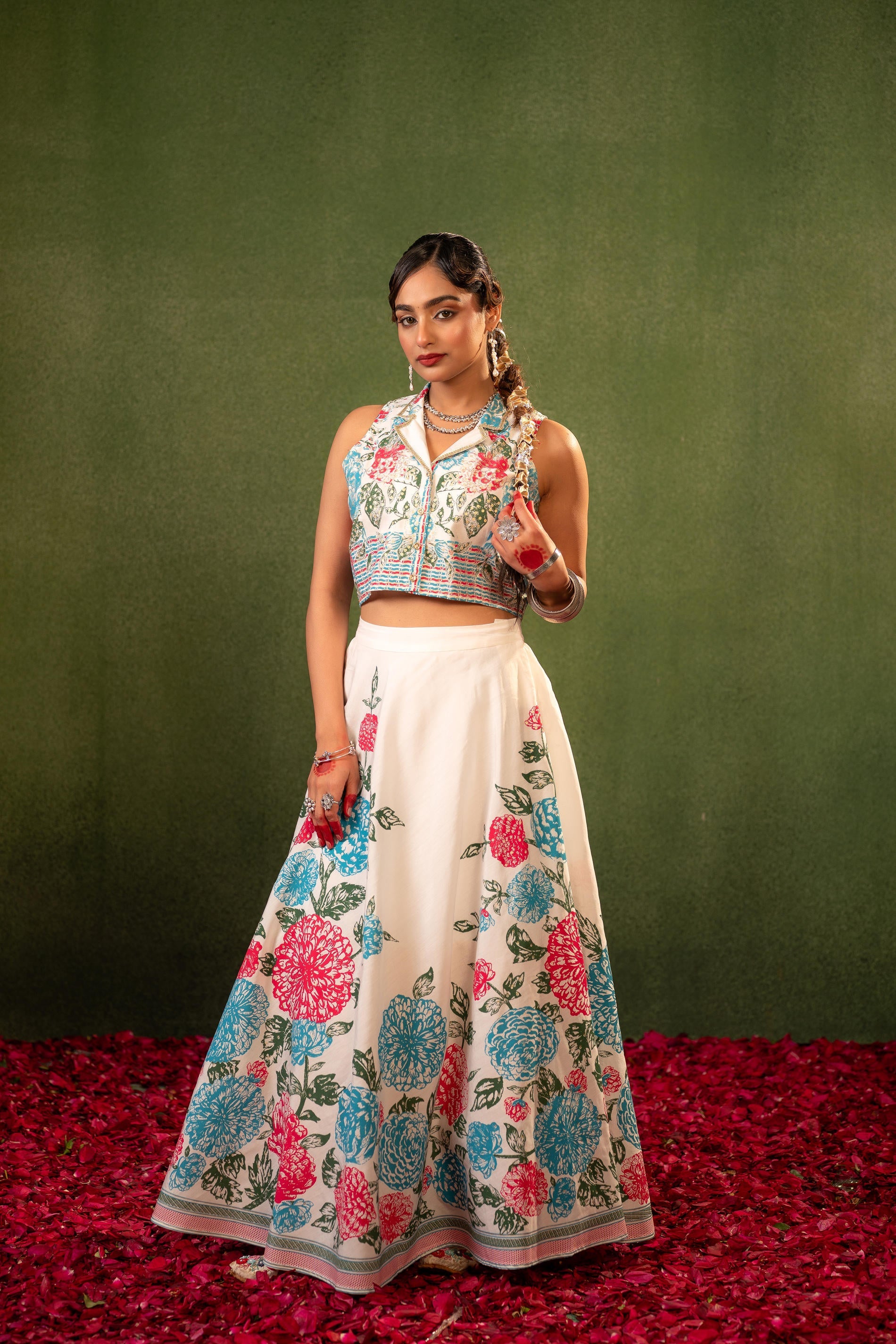 Juniper Contemporary Printed Top Skirt Set - Distacart