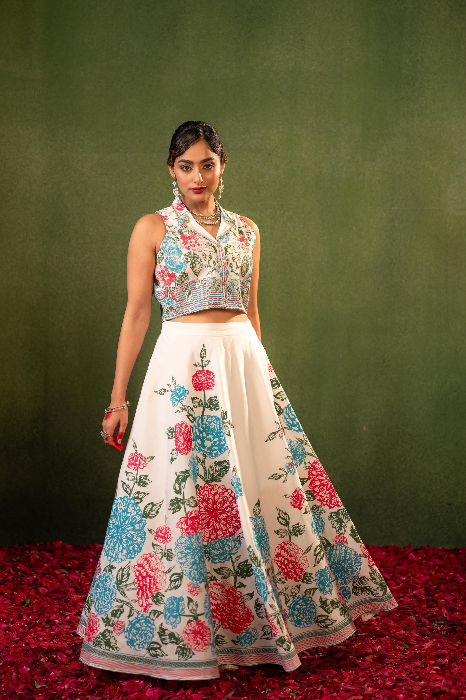 Juniper Contemporary Printed Top Skirt Set - Distacart