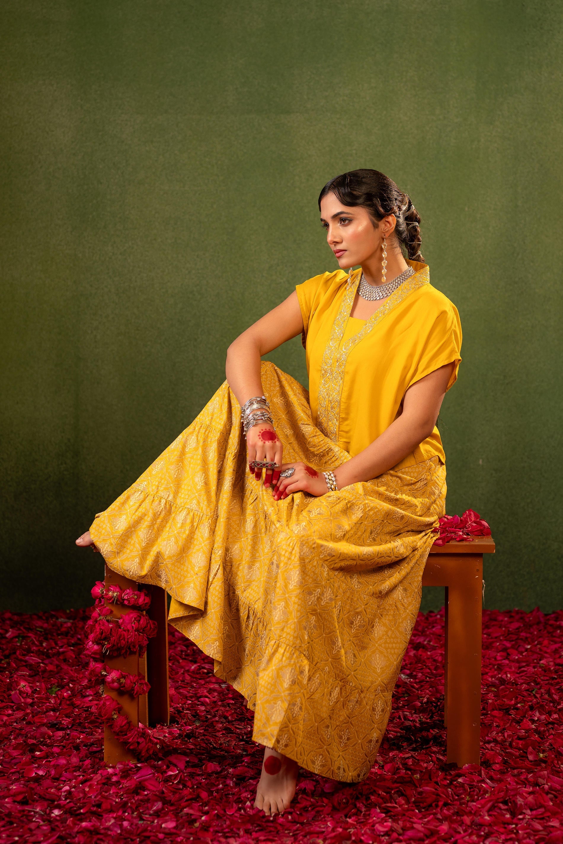 Juniper Virasat Printed Skirt Set - Distacart