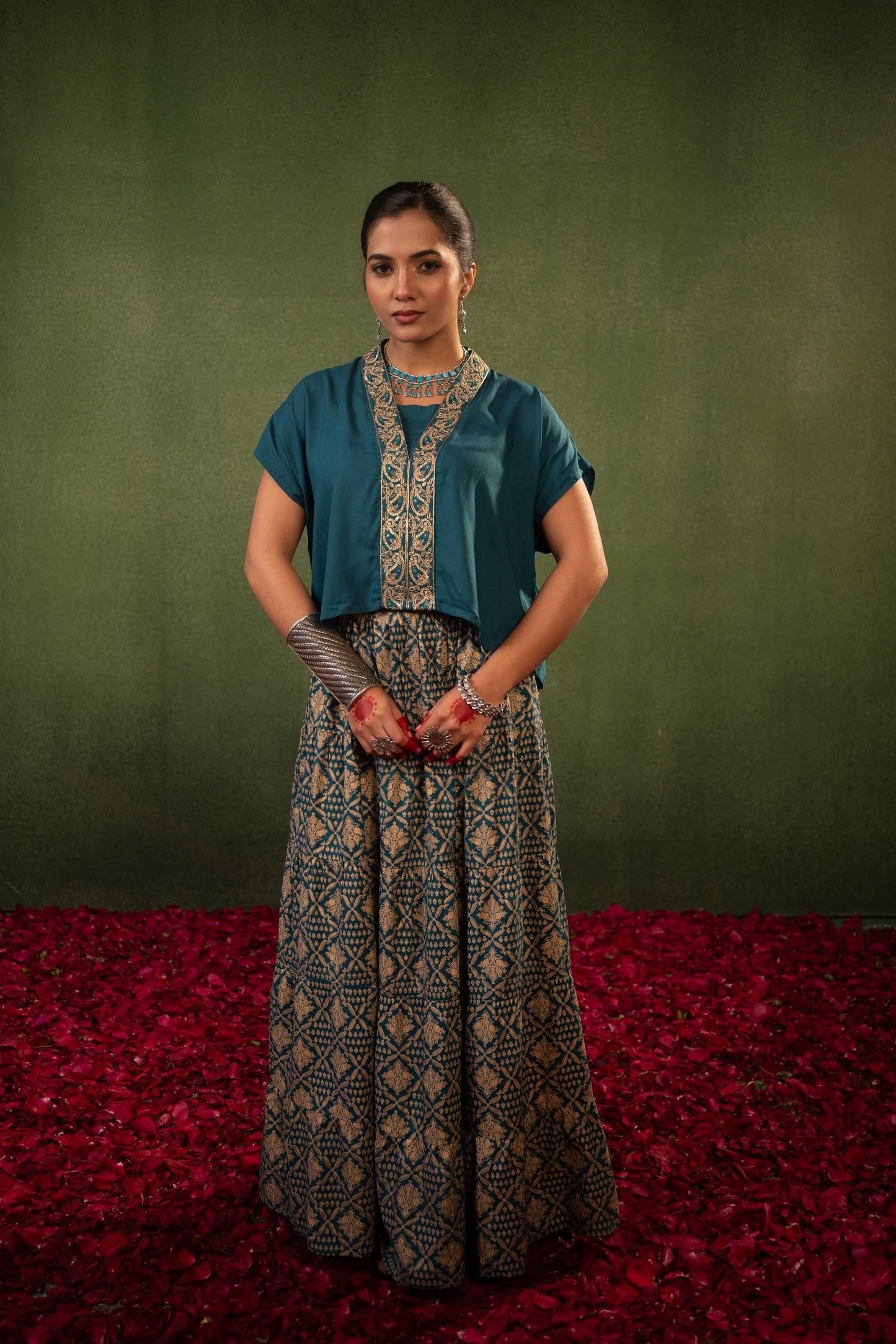 Juniper Virasat Printed Skirt Set - Distacart